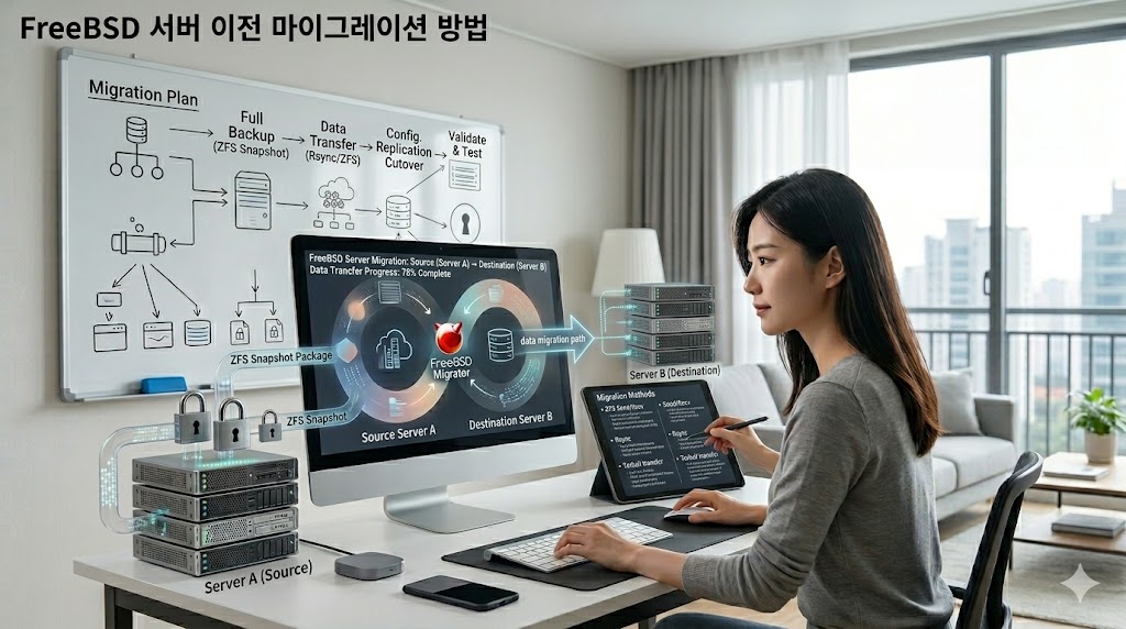 FreeBSD 서버 이전, 복사만으로 끝나지 않는 이유와 안전한 마이그레이션 절차 썸네일