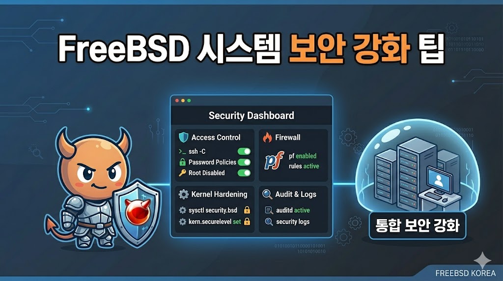 FreeBSD 시스템 보안 강화 팁: 서버 해킹을 막는 필수 설정 가이드 썸네일