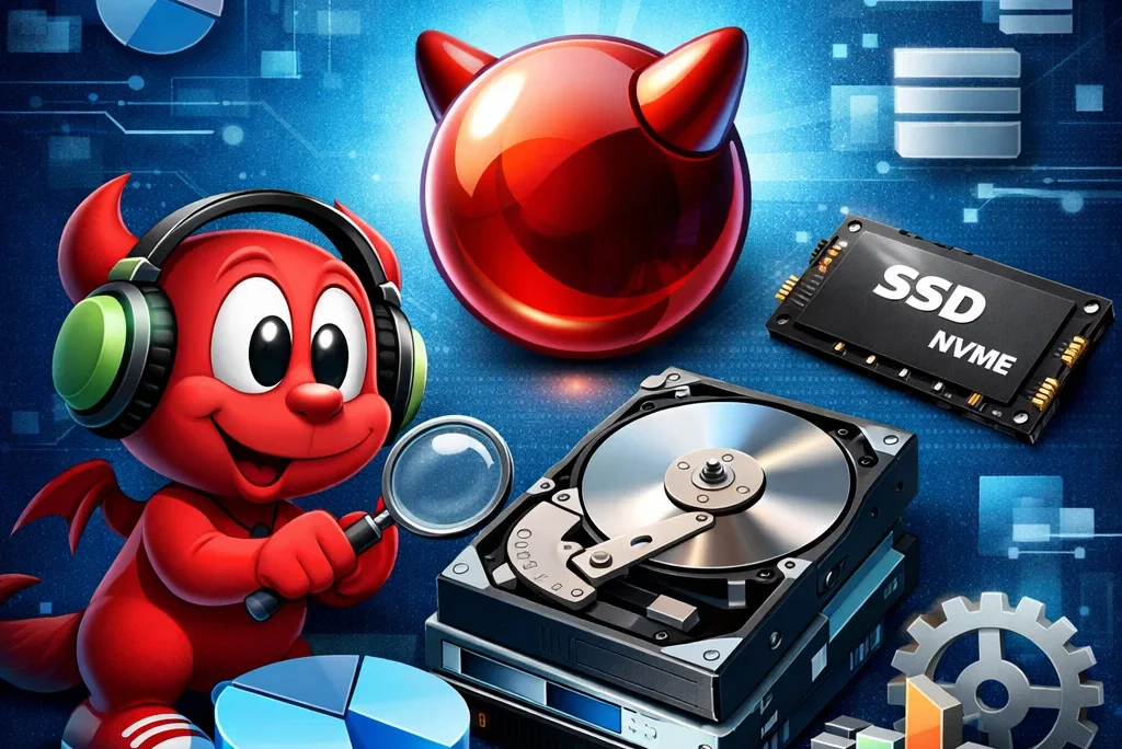FreeBSD 디스크 관리, 어디서 막히는지부터 정리합니다 (ZFS·UFS·마운트 흐름) 썸네일